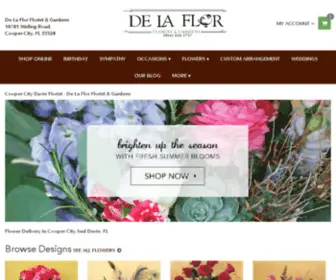 Delaflorgardens.com(Cooper City Florist) Screenshot