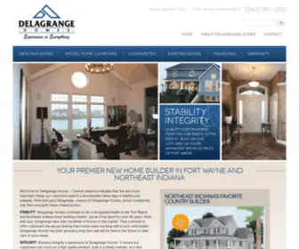 Delagrangehomes.com(Delagrange Homes Fort Wayne Builder) Screenshot