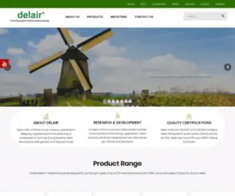 Delairindia.com(The Compressed Air Treatment System Company) Screenshot