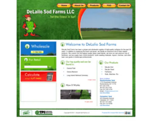 Delaliosod.com(DeLalio Sod Farms LLC) Screenshot
