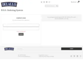 Delallopos.com(DeLallo POS Site) Screenshot