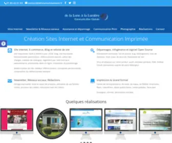 Delalunealalumiere.fr(Création de sites Internet) Screenshot