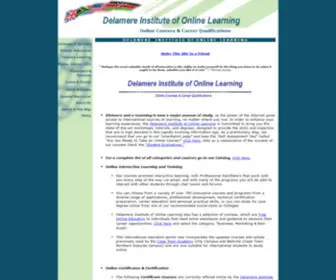 Delamere-Online-Learning.com(Delamere Institute of Online Learning) Screenshot