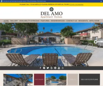 Delamoapts.com(Del Amo Apartment Homes) Screenshot