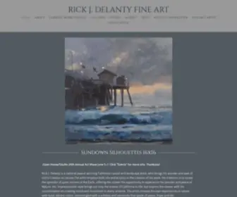 Delantyfineart.com(Oil & Acrylic Fine Art Paintings in San Clemente CA) Screenshot