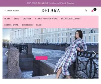 Delaraclothing.com(Best womens western I indo western clothing brand) Screenshot