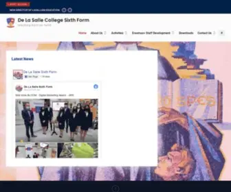 Delasallesixthformmalta.org(Teaching built on faith) Screenshot