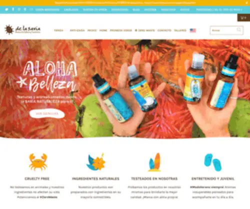 Delasavia.com(Natural & Culinary Cosmetics) Screenshot