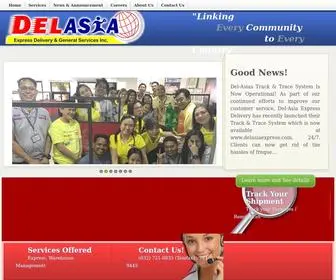 Delasiaexpress.com(Del Asia Express Delivery & General Services Inc) Screenshot