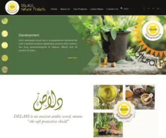 Delass.com.jo(Delass natural products was founded in jordan in (1999) as a subsidiary company) Screenshot