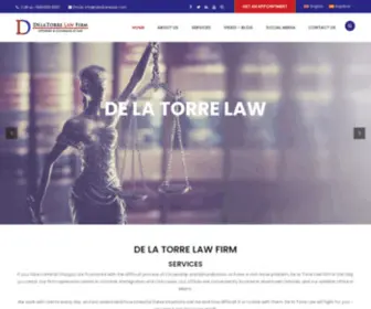 Delatorrelaw.com(Attorney & Counselor at Law) Screenshot