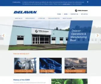 Delavan.com(Industrial Spray Nozzles for Aerospace) Screenshot