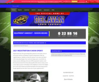 Delavanyouthfootball.com(Delavan Comets) Screenshot