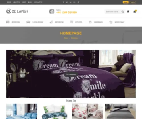 Delavish.co.uk(Wholesale Bedding Store) Screenshot