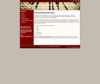 Delaware-Incorporation.com(Delaware Incorporation Services) Screenshot