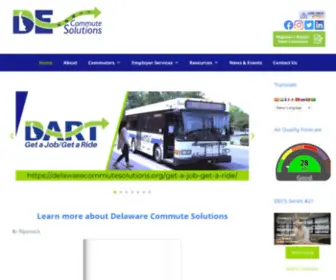 Delawarecommutesolutions.org(Your key to a green commute) Screenshot