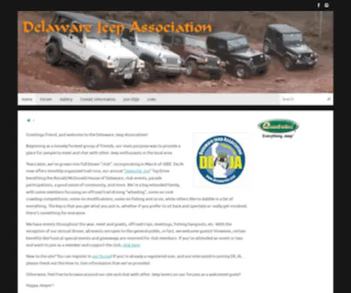 Delawareja.com(Delaware's Jeep Club) Screenshot
