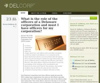Delawarellcblog.com(Delaware LLC Law) Screenshot