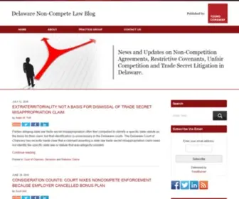 Delawarenoncompetelawblog.com(LLP) Screenshot