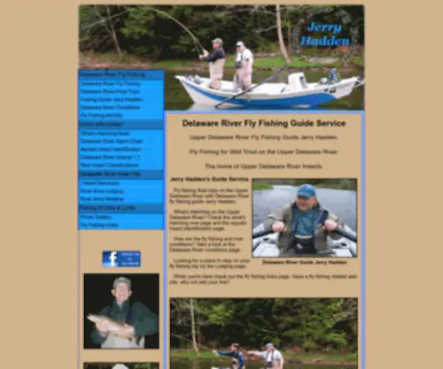 Delawareriverguide.net(Upper Delaware River Fly Fishing Guide Service) Screenshot