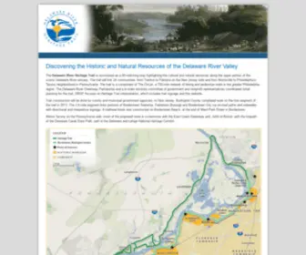 Delawareriverheritagetrail.org(Discovering the Historic and Natural Resources of the Delaware River Valley) Screenshot