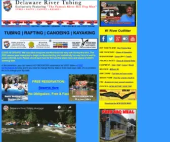 Delawarerivertubing.com(Tubing, Rafting, Canoeing and Kayaking at Delaware River Tubing) Screenshot