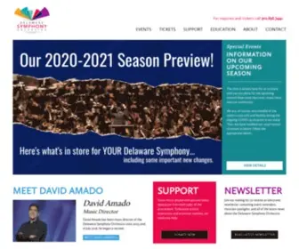 Delawaresymphony.org(Beyond Words) Screenshot