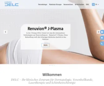 Delc.ch(Clinique DELC) Screenshot