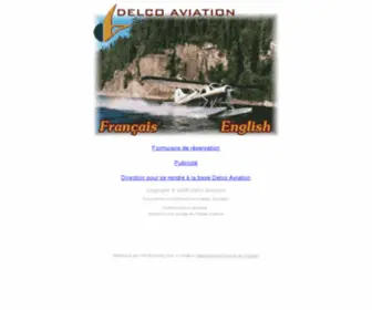 Delcoaviation.com(Delco Aviation Tour d&#039;hydravion) Screenshot