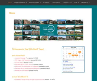 Delcolibrariesstaff.org(DCL Staff Site) Screenshot