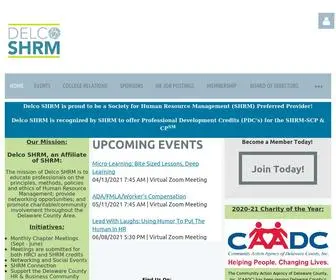 Delcoshrm.org(Delco SHRM) Screenshot