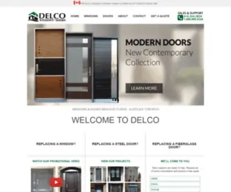 Delcowindows.com(Delco Windows and Doors) Screenshot