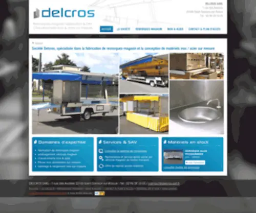 Delcros-Sarl.fr(Remorques magasin) Screenshot
