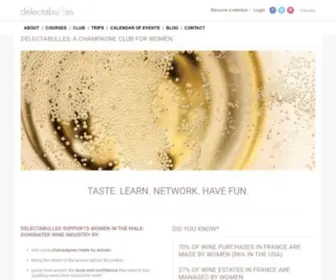 Delectabulles.com(Empowering Women one Bottle of Champagne at a Time) Screenshot