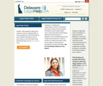 Delegalhelplink.org(Delaware Legal Help Link) Screenshot