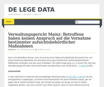 Delegedata.de(De lege data) Screenshot