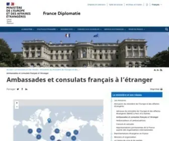 Delegfrance.org(Représentations permanentes de la France auprès des organisations internationales) Screenshot