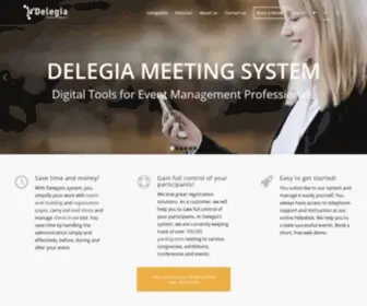 Delegia.com(Bokningssystem) Screenshot