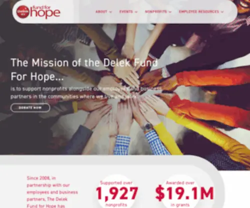 Delekhope.com(The mission of the Delek Fund for Hope) Screenshot