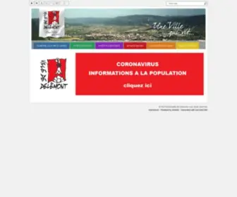 Delemont.ch(Municipalité de Delémont) Screenshot
