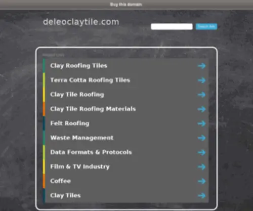 Deleoclaytile.com(Deleo Clay Tile) Screenshot