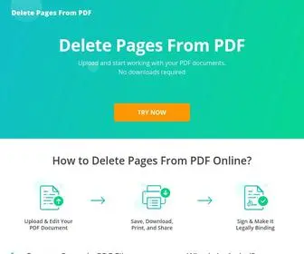 Delete-Pages-From-PDF.com(Remove Pages From PDFs Online) Screenshot