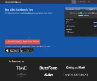 Deleted.io(Who Deleted Me) Screenshot