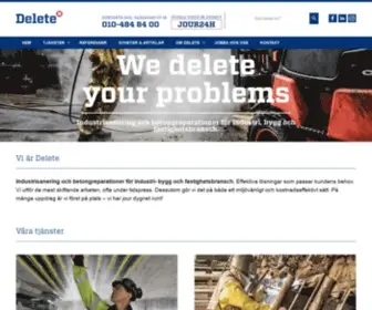 Delete.se(Industrisanering och betongreparationer för bygg och industri) Screenshot