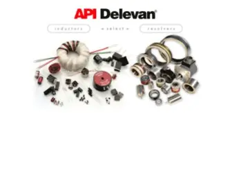 Delevan.com(API Delevan Electronic RF and Power Inductors) Screenshot