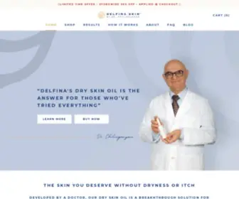 Delfinaskin.com(Delfina Skin Dry Skin Oil) Screenshot