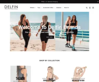 Delfinbrands.com(Delfin Spa Fitness Apparel for Women) Screenshot