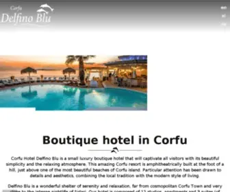 Delfinoblu.gr(Corfu Boutique Hotels) Screenshot
