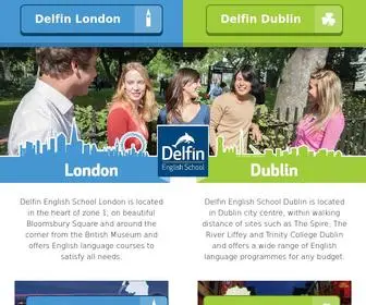 Delfinschool.com(English Language Courses in London & Dublin) Screenshot