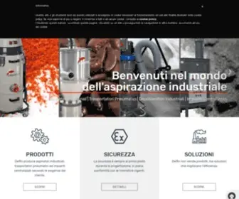 Delfinvacuums.it(Aspiratori industriali) Screenshot